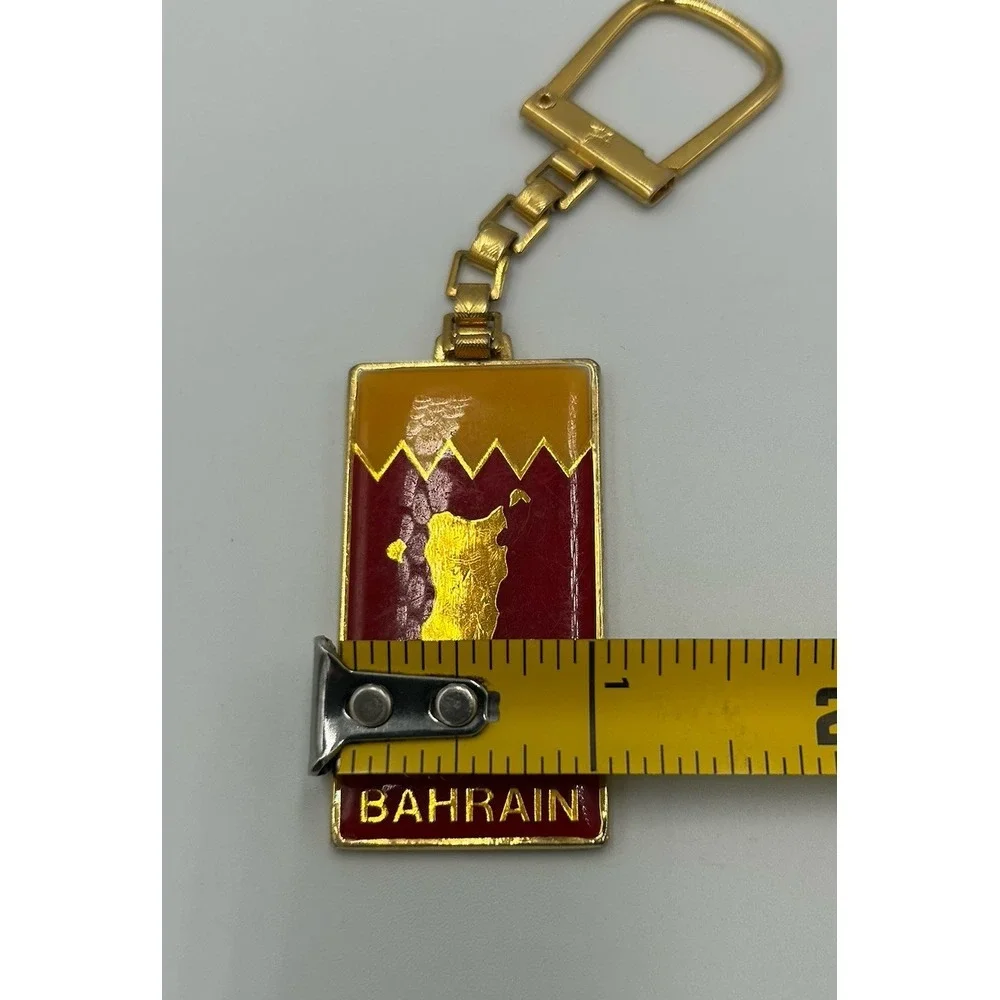 Vintage Bahrain Collectible Keychain‎ Souvenir Metal